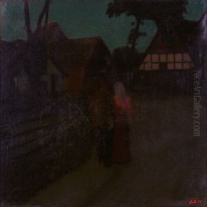 Aften I Landsbyen by Jens Birkholm