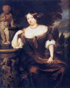 Portrait D'une Princesse D'orange (?) Pres D'une Fontaine Portrait D'une Princesse D'orange (?) Pres D'une Fontaine