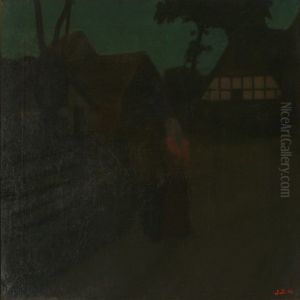 Aften I Landsbyen by Jens Birkholm