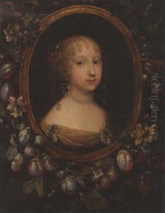 Portrait Of Madame Grigon (daughter Of Marquis De Sevigny) by Caspar Netscher