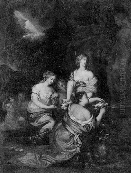 Women At A Shrine To Venus - view 1