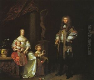 Portrait Of A Couple With Their Two Children