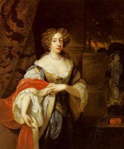 Portrait Of A Young Lady by Caspar Netscher