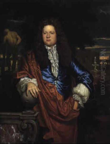 Portrait De Gentilhomme Dans Un Parc - view 1