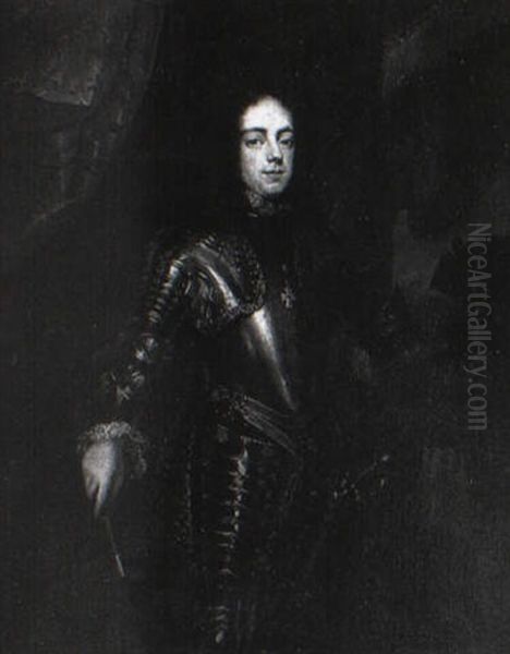 Portrait Of A Nobleman, In Armour, Holding A Commander's Baton - view 1