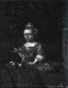 Girl At A Window by Caspar Netscher