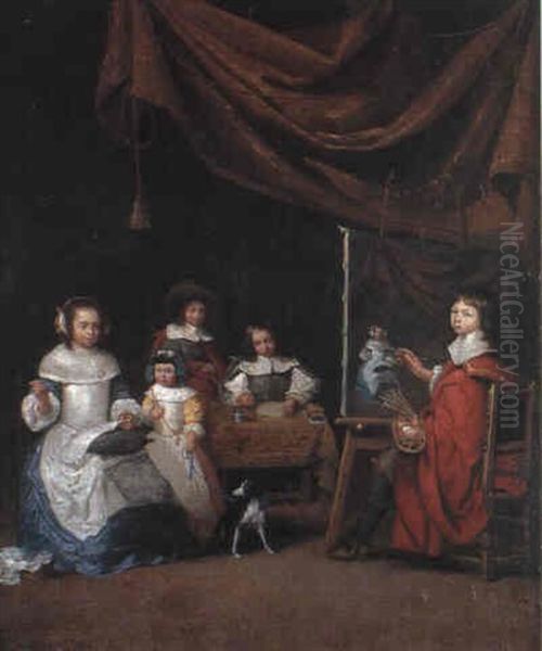 Le Jeune Peintre A Son Chevalet - view 1
