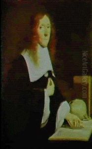 Portrait De Medecin by Caspar Netscher
