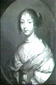 Bildnis Eines Jungen Madchens by Caspar Netscher
