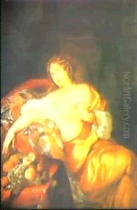 The Suicide Of Cleopatra by Caspar Netscher