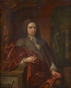 Portraits De Daniel Hooft Et De Son Epouse Sophia Maria Reael by Constantyn Netscher