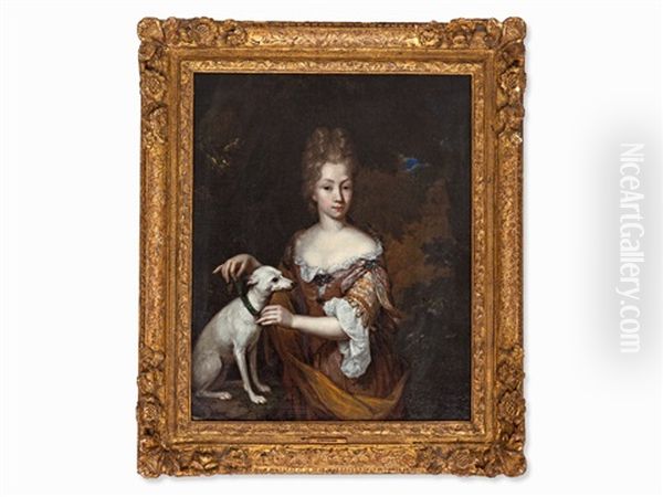 Lady With Whippet - view 1