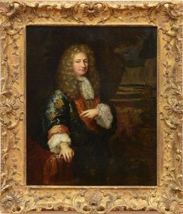Portrait Of A Gentleman by Constantyn Netscher