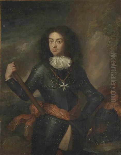 Portrait D'homme En Armure, Portant La Croix De Malte - view 1