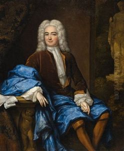 Portrait Of A Young Man by Constantyn Netscher