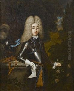 Portrait Of William North, Sixth Baron North, Second Baron Grey Of Rolleston, And Jacobite Earl North (+ Portrait Of His Wife, Maria Margaretta Van Ellemeet; Pair)