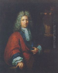 Portrait D'homme by Constantyn Netscher