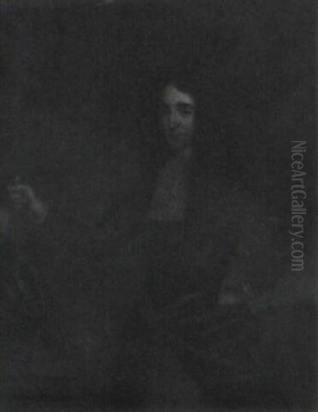 Portrait Of A Gentleman In Ceremonial Armour, Holding A Baton - view 1