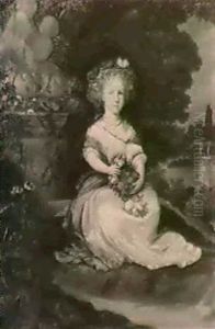 A Portrait Of A Girl Seated In A Park A Portrait Of A Girl Seated In A Park