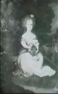Portrait Of A Girl Seated In A Park Portrait Of A Girl Seated In A Park