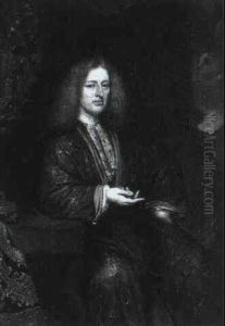 Portrait D'homme by Constantyn Netscher