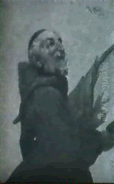Monk With Parasol - view 1
