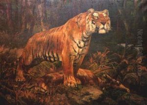 Tiger Ambush by John Trivett Nettleship
