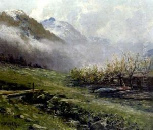 Fruhling Im Hochgebirge by Hermann Neuber