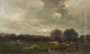 Weite Landschaft by Louis (Ludwig) Neubert