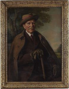 Three Quarter Length Portrait Of Colonel Frederick Gordon Blair by Oswald Hornby J. Birley