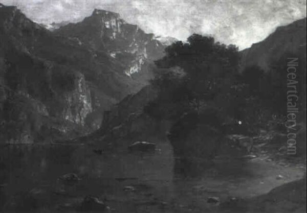 Morning On The Alpine Lake - view 1