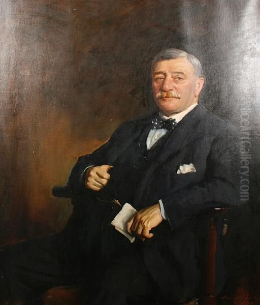 Portrait Of Sir John E. Mitchell, Chairman Ofmitchells & Butlers Brewery - view 1