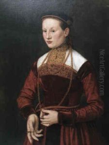 Bildnis Einer Jungen Frau In Nurnberger Tracht