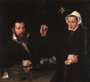 Portrait Of A Essai Master And His Wife At A Table