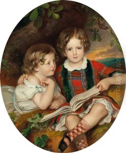 Portrait Of The Brothers Count Theodor Baillet-latour And Count Vinzenz Baillet-latour Portrait Of The Brothers Count Theodor Baillet-latour And Count Vinzenz Baillet-latour