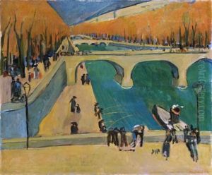 Herbst In Paris - Am Seine Ufer (autumn In Paris - On The Banks Of The Seine) by Werner Neuhaus