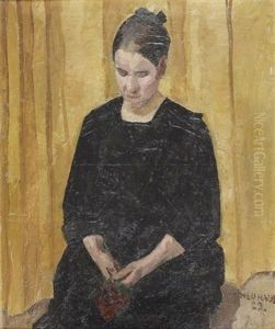 Frau Mit Nelken Frau Mit Nelken