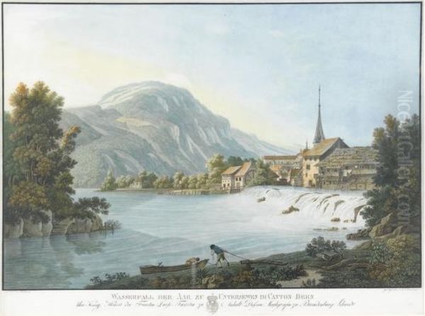 Wasserfall Der Aar Zu Untersewen Im Canton Bern - view 1