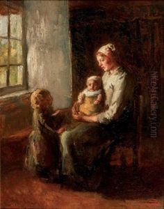 Motherly Love by Albert Johan (Jan) Neuhuys