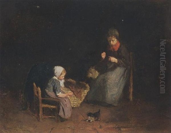 A Mother And Child In An Interior - view 1
