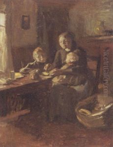 A Family Breakfast by Albert Johan (Jan) Neuhuys