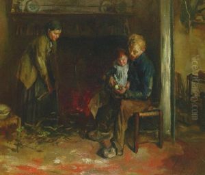 On Father's Lap by Albert Johan (Jan) Neuhuys