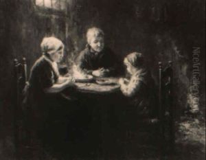 The Prayer Before The Meal by Albert Johan (Jan) Neuhuys