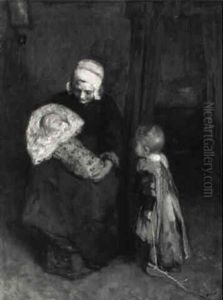 La Garde D'enfants by Albert Johan (Jan) Neuhuys