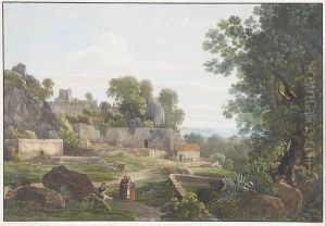 A Syracuse (emplacement De La Maison De Timoleon.) by Samuel Birmann