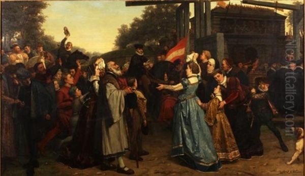 The Procession, (edict Of Nantes) - view 1