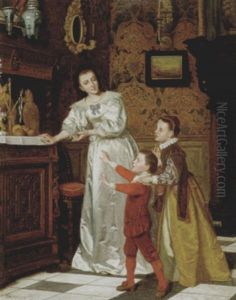 Le Saint-nicolas by Jan Antoon Neuhuys