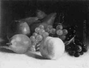 A Still Life With Grapes, Apples And Pears by Clasine Carolina Frederica Neuman
