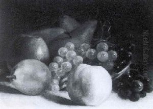 A Still Life With Grapes, Apples And Pears by Clasine Carolina Frederica Neuman