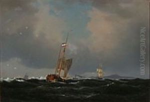 A Cof From Schleswig-holstein At Sea by Carl Johann Neumann